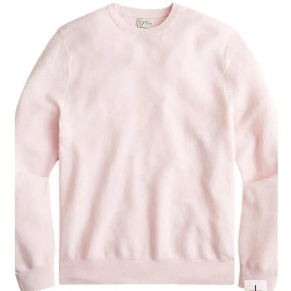 J. Crew - NWT Cotton Crewneck Sweater in Garter Stitch Sz S
